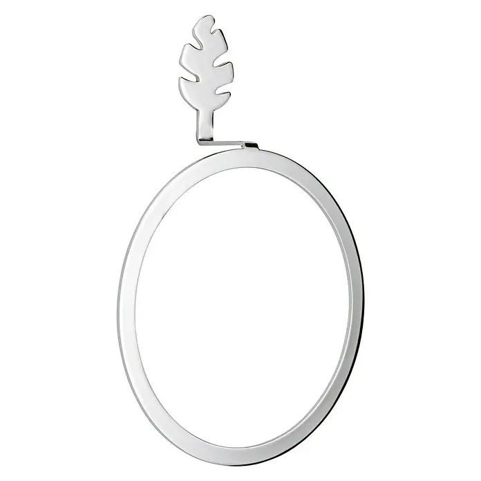 Taberner Nature Toallero de anilla grande - Cromo, Brillante