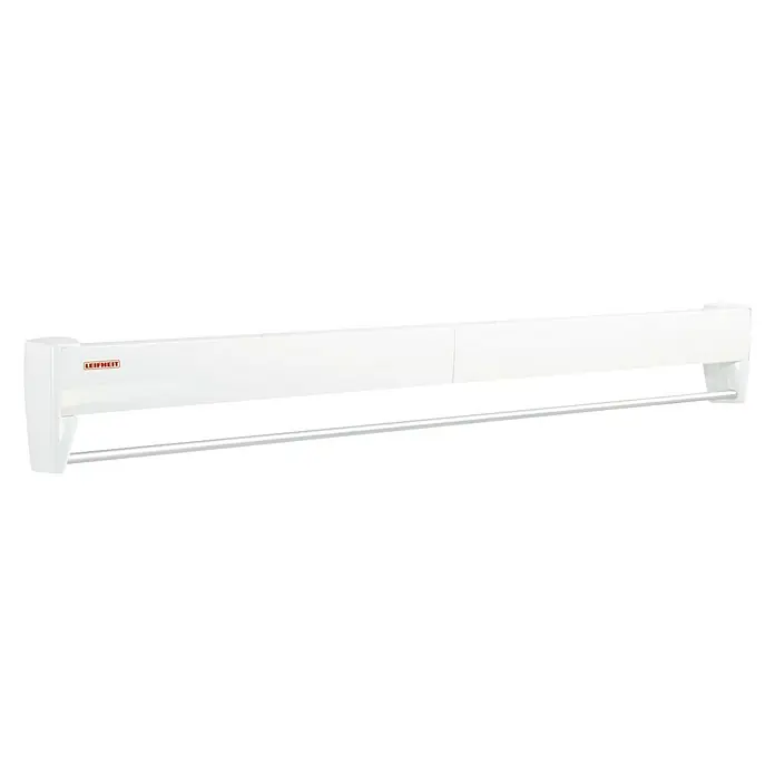 Leifheit Tendedero de pared Telegant plus 81 - Longitud cuerda de tender: 8,1 m, Blanco, Ancho: 103,5 cm