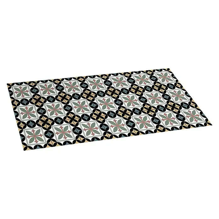 Alfombra de vinilo Croma hidraúlico - Multicolor, 110 x 50 cm
