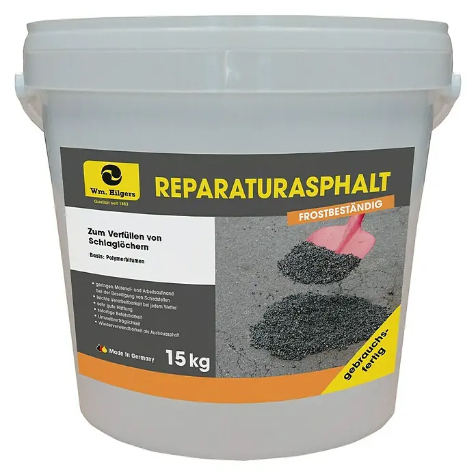 Reparatur-Asphalt - 15 kg, Gebrauchsfertig - Vorderansicht