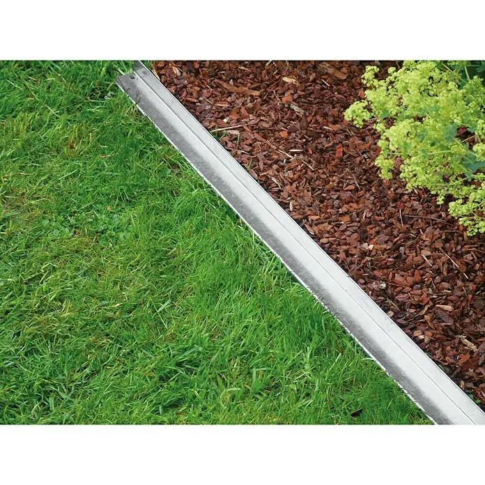 Bellissa Rasenkante Comfort - 59 x 9 cm, Metall, Verzinkt, Mähkante - Stimmungsaufnahme