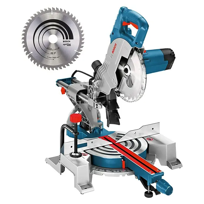 Bosch Professional Paneelsäge GCM 800 SJ - 1.400 W, Durchmesser Sägeblatt: 216 mm - Linke Seitenansicht