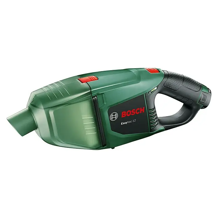 Bosch Akku-Handstaubsauger EasyVac 12 - 12 V, Li-Ionen, 2 Ah, 1 Akku, Luftmenge: 1.200 l/min - Linke Seitenansicht