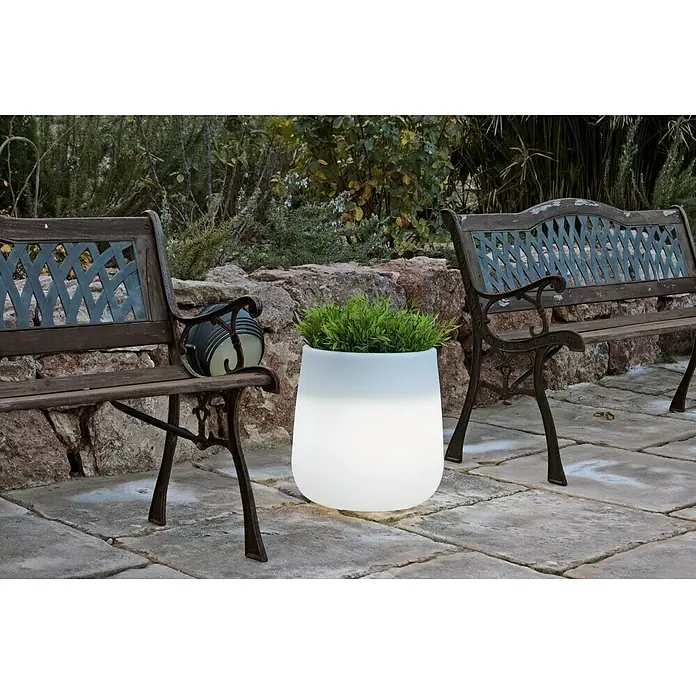 LED lončanica Camelia - Visina: 40 cm, Polietilen