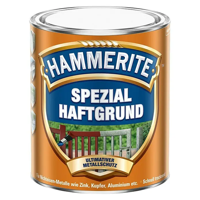 Hammerite Grundierung Spezial Haftgrund - Rot, 250 ml - Vorderansicht