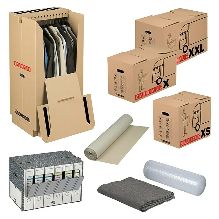 BAUHAUS Kartonska kutija za selidbu Multibox X - Nosivost: 30 kg, 62,5 x 34,5 x 38 cm - Pogled sprijeda