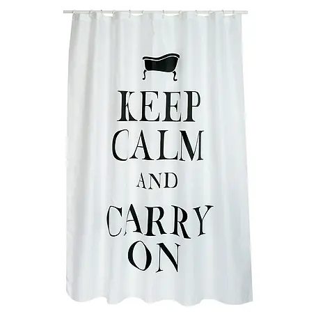 Venus  Cortina de baño textil Keep Calm