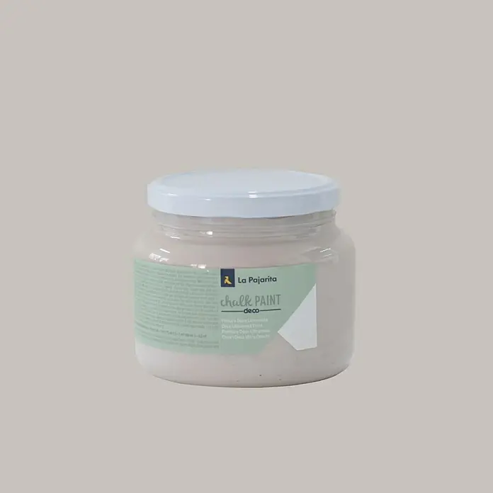 La Pajarita Pintura de tiza Chalk Paint - Smooth gris, 500 ml, Mate - Vista frontal