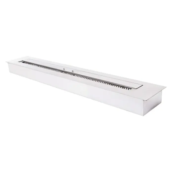 Purline Bloque de combustión F96120 - 120 x 20 x 9 cm, Acero inoxidable - Vista angular