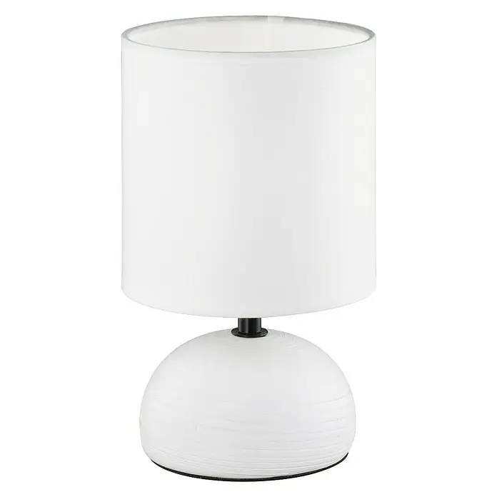 Trio Leuchten Tischleuchte Luci - 40 W, L x B x H: 14 x 14 x 23 cm, Weiß, E14 - Vorderansicht