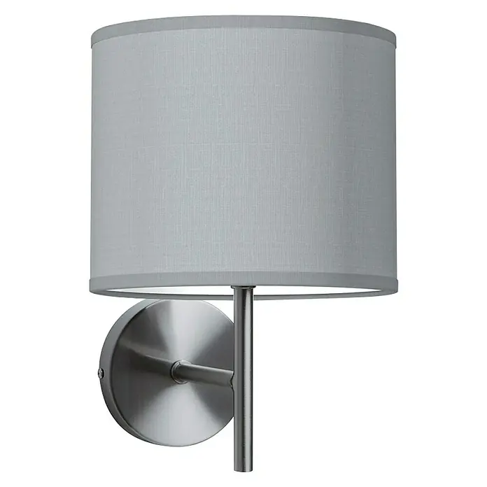 Home Sweet Home Lampenschirm Bling - Ø x H: 20 x 17 cm, Light Grey, Baumwolle, Rund - Vorderansicht
