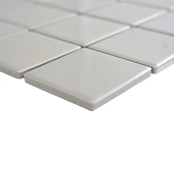 Mosaikfliese Quadrat Uni CD 282 - 29,8 x 29,8 cm, Beige/Braun, Glänzend - Detailaufnahme