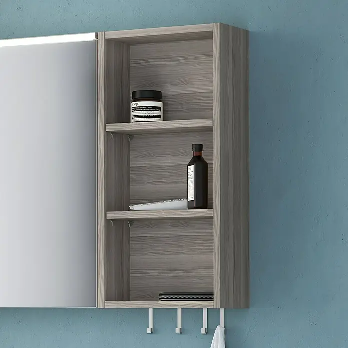 Camargue Cube Regal - 30 x 16 x 62 cm, Eiche Cordoba - Anwendungsbeispiel