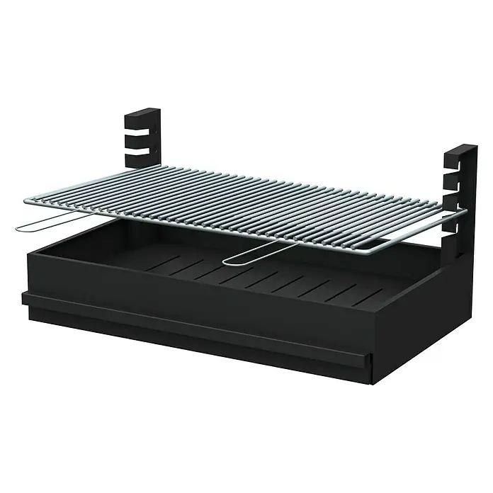 Cajón para barbacoa - Superficie parrilla: 63 x 30 cm - Vista angular