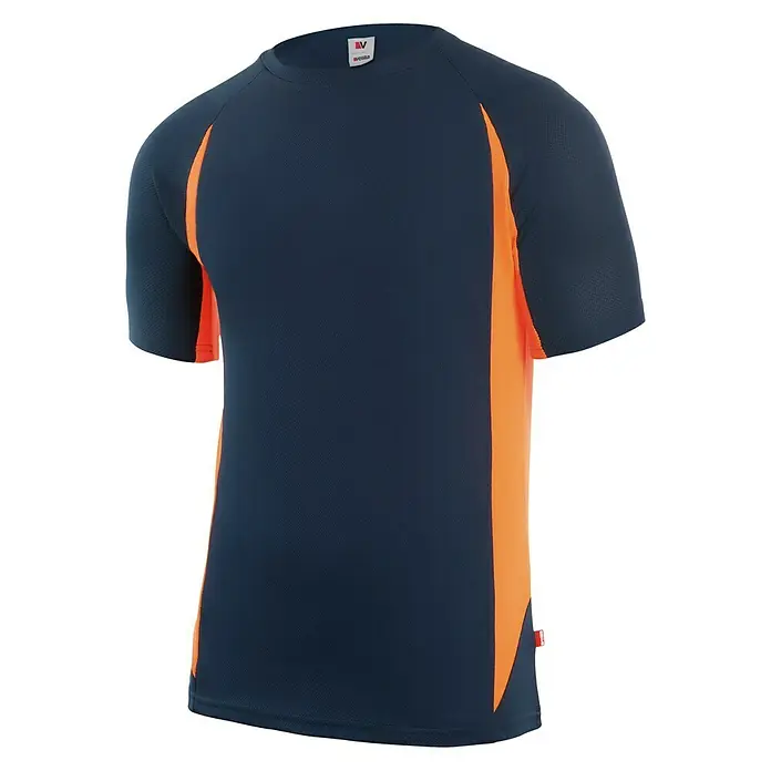 Velilla Camiseta técnica - Negro/Naranja, XXXL