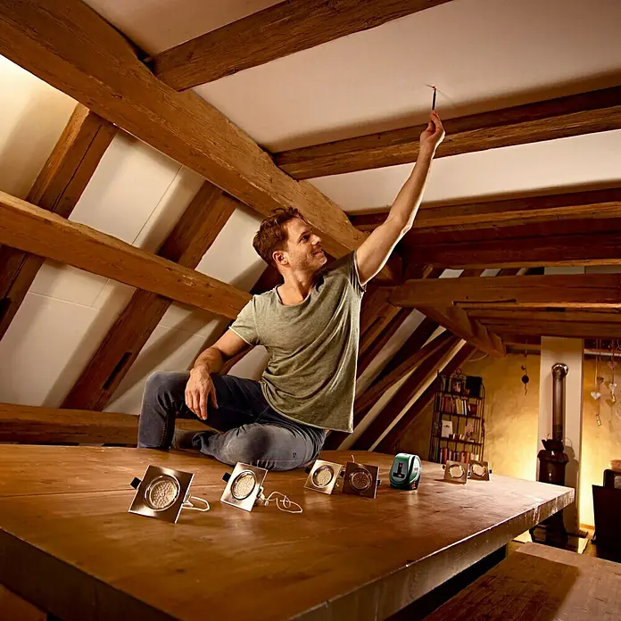 Bosch Križni laserski nivelir Universal Level 2 - Maksimalni radni prostor: 10 m - Proizvod u upotrebi