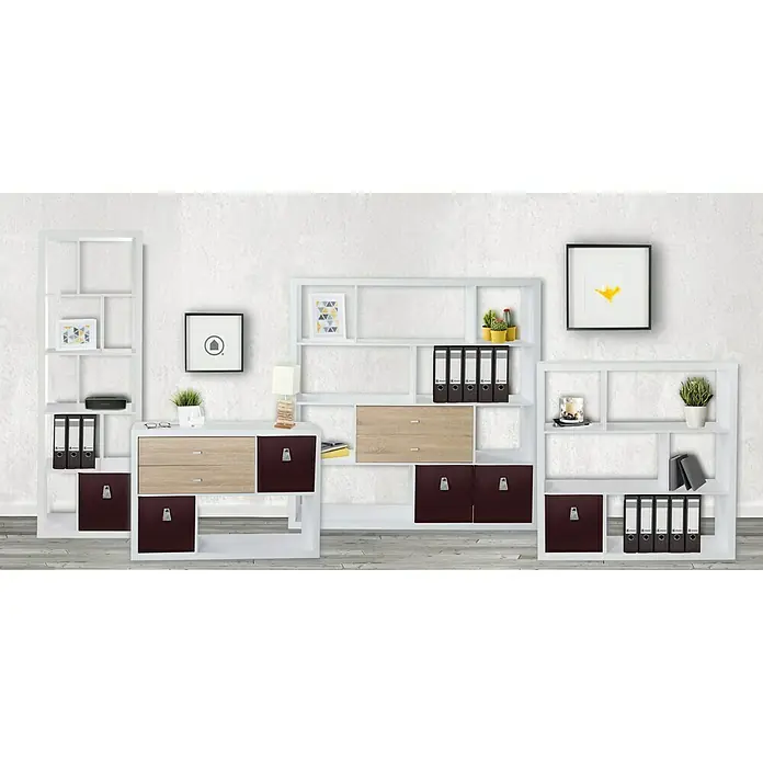 Phönix Fortuna Regal - L x B x H: 35 x 114,3 x 150 cm, Weiß - Stimmungsaufnahme