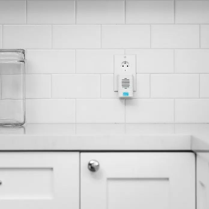 Ring Funk-Türgong Chime - Netzstecker, Datenübertragung: WLAN mit WPA2 Verschlüsselung, Einstellbarer Benachrichtigungston - Stimmungsaufnahme