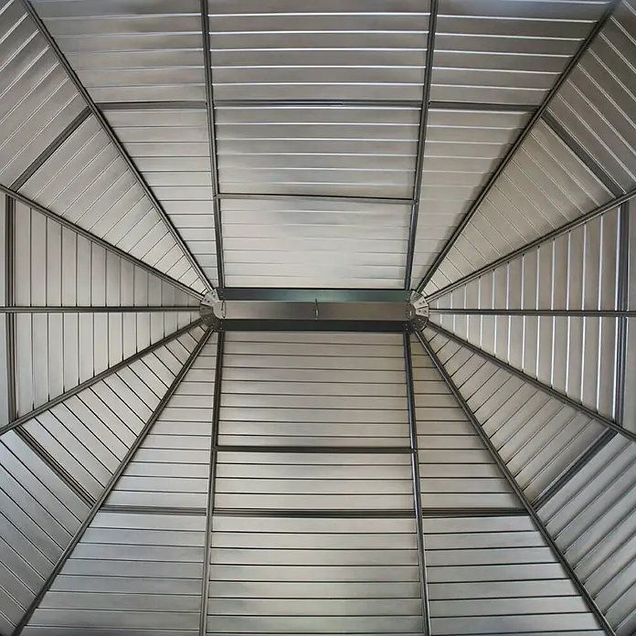 Sojag Pavillon Charleston 12 x 15 - 384 x 489 x 281 cm, Anthrazit - Detailaufnahme