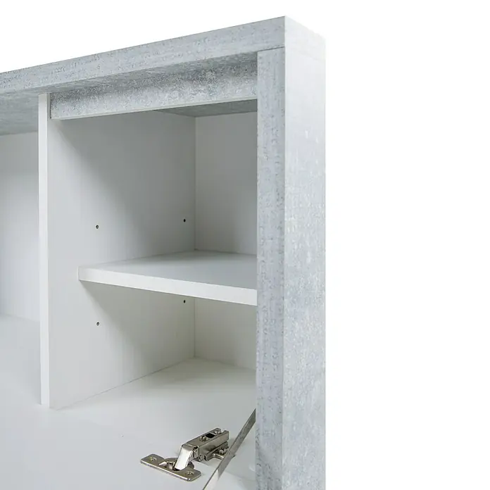 Phönix Bruno Sitzbank - L x B x H: 36 x 90 x 46,7 cm, Grau/Weiß - Detailaufnahme