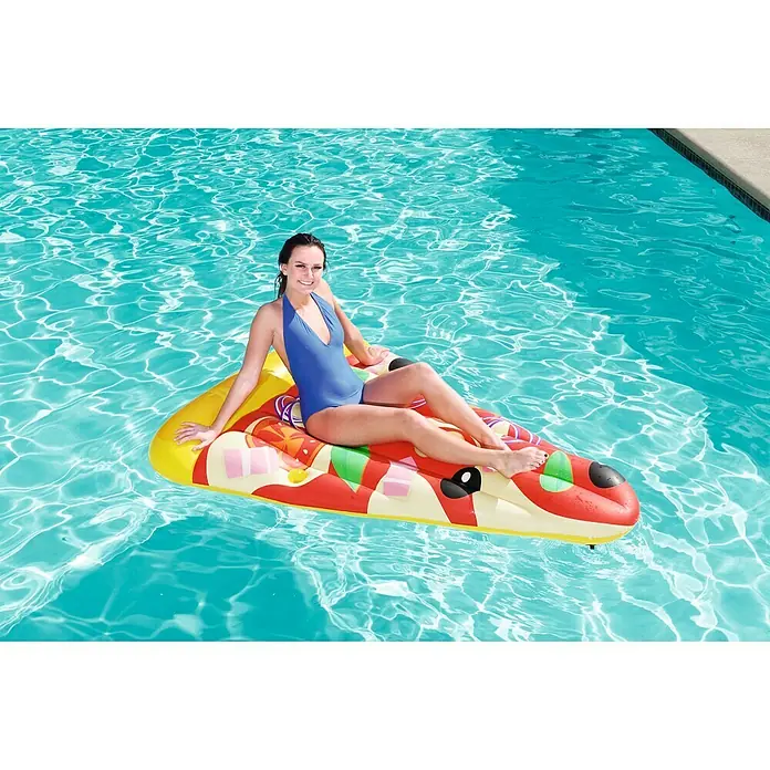 Bestway Madrac na napuhavanje Pizza Party Lounge - 188 x 130 cm - Živopisni prikaz