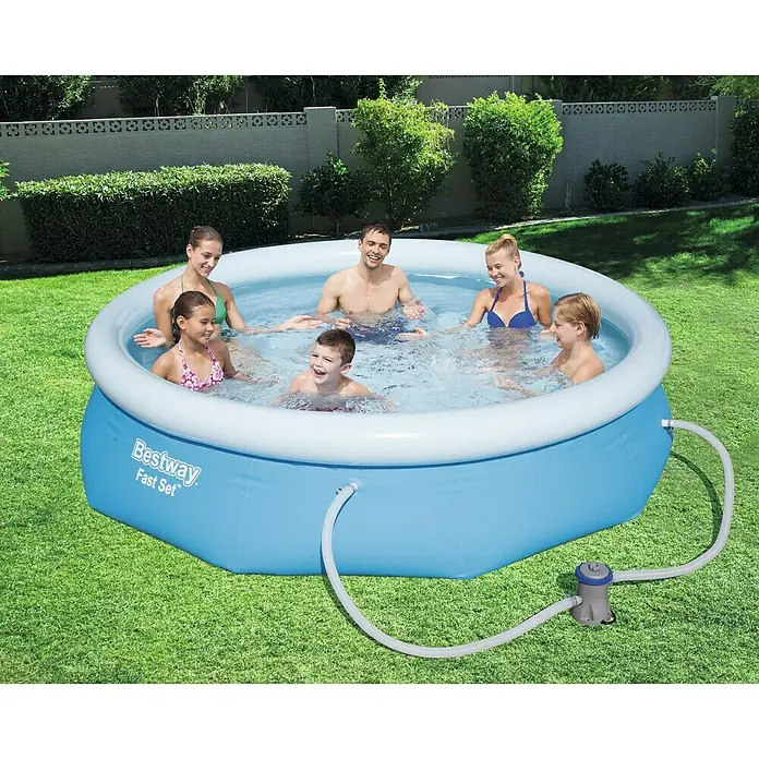 Bestway Zwembad met filterpomp FAST - Ø x h: 305 x 76 cm, 3.638 l, Blauw - Sfeeropname