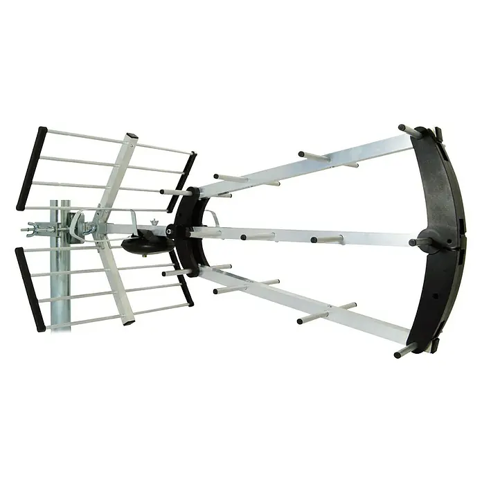 Metronic Antena DVB-T - Plateado, Negro
