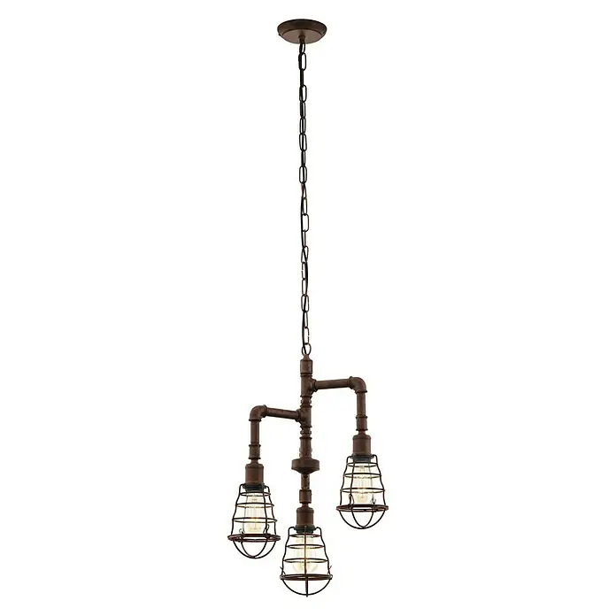 Eglo Lámpara colgante Seton - 180 W, L x An x Al: 110 x 36 x 110 cm, Cobre, E27