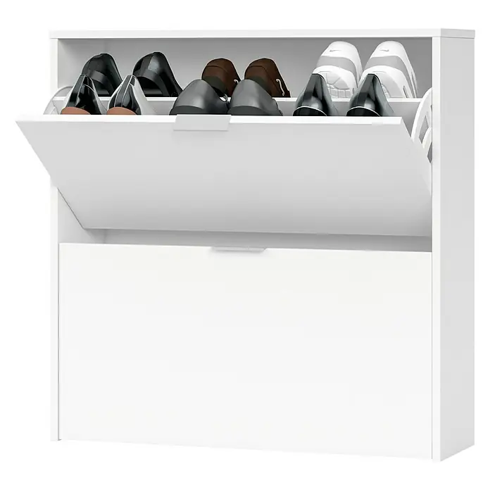 Zapatero Maelys - L x An x Al: 22 x 75 x 76 cm, Blanco