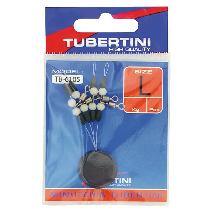Tubertini Tope de goma TB 6105 - M con perlas y giratorio - 1 ud., Goma