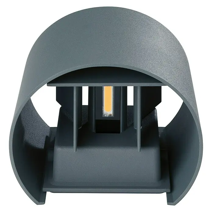 Starlux Aplique exterior LED Umea - 8 W, 11,6 x 13,6 x 10 cm, Antracita, IP54