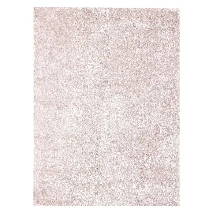 Kayoom Hochflorteppich Bali - Puderrosa, L x B: 150 x 80 cm, 100 % Polyester - Ansicht von oben