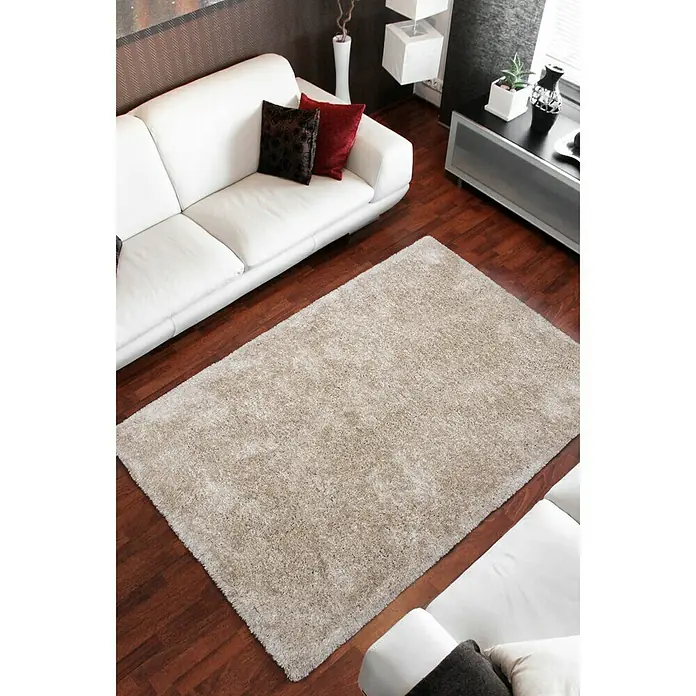 Kayoom Hochflorteppich Macas - Sand, 290 x 200 cm, 100 % Polyester - Stimmungsaufnahme
