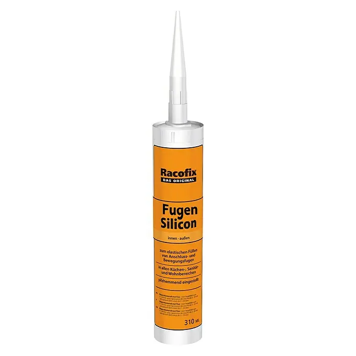 Racofix Fugen-Silikon - Silbergrau, 310 ml - Vorderansicht