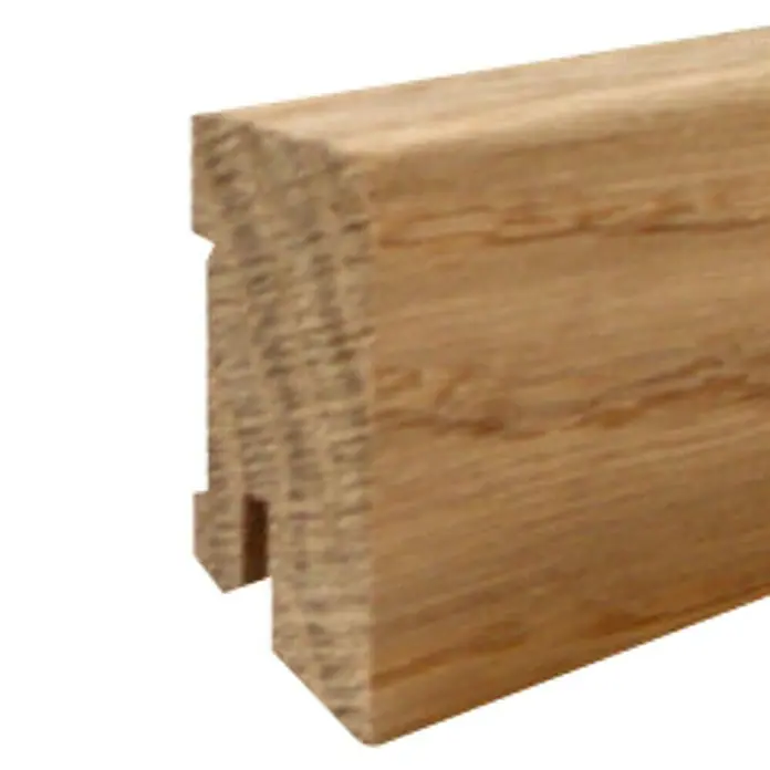 Amco Sockelleiste - Eiche, L x B x H: 2,4 m x 20 mm x 50 mm, Unbehandelt, Holz