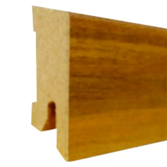 Amco Sockelleiste Clip-Technik - Nussbaum, L x B x H: 2,4 m x 14 mm x 45 mm, Foliert