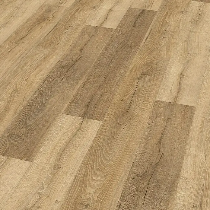 Egger Home Laminaat Livingston eiken naturel - 1.292 x 192 x 8 mm, Planken - Zijaanzicht links