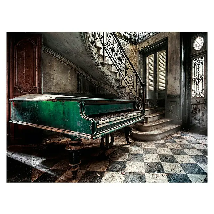 Bild - Green Piano, B x H: 113 x 85 cm