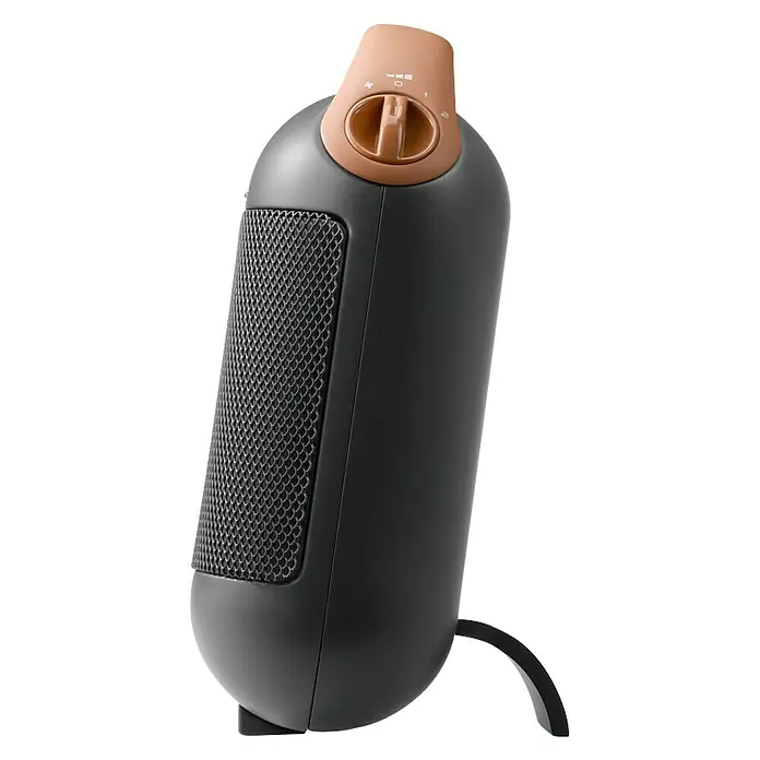 De'Longhi Calefactor cerámico Capsule - 1.800 W, Gris oscuro, L x An x Al: 13,7 x 19,2 x 27 cm