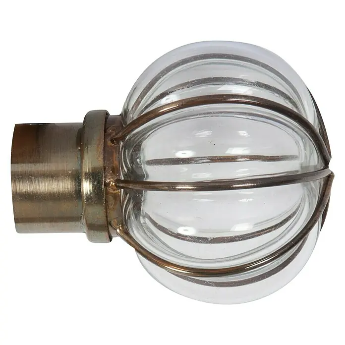 Tapa final Eclectic esfera vidrio bronce - 1 ud.