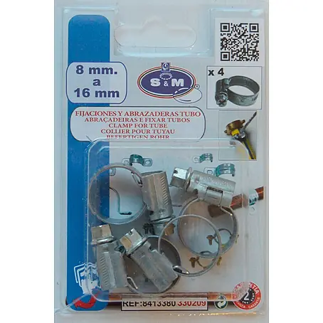 Abrazadera para manguera 9 mm