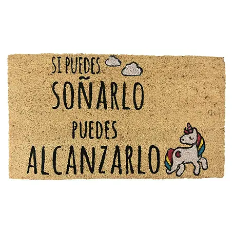 Felpudo de coco Unicornio