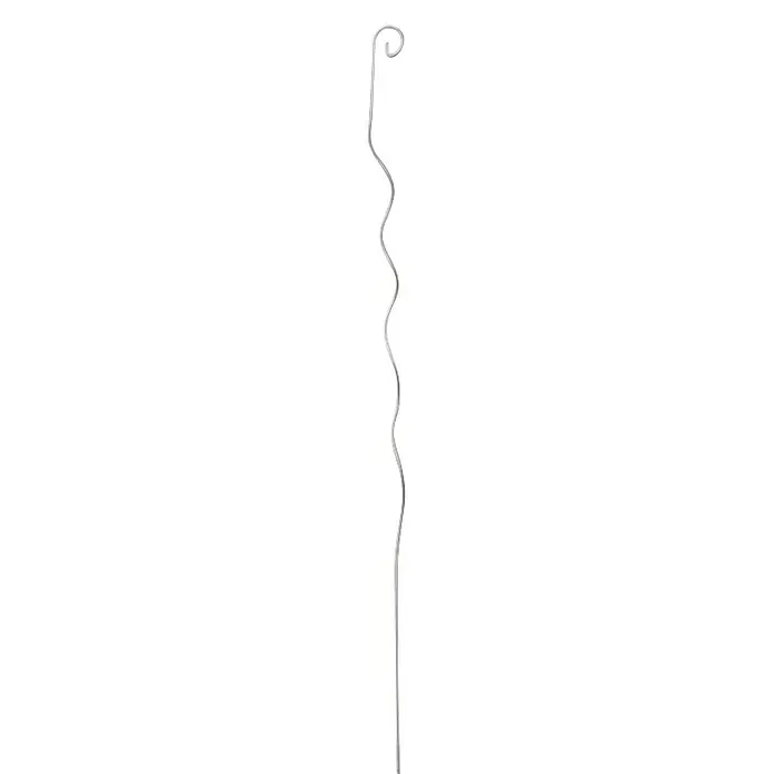 Windhager Tomatenspirale mit Haken - Ø x H: 6 mm x 180 cm, Silber, Verzinkt