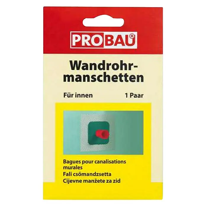 Probau Wandrohrmanschette - Durchmesser: 12,7 mm, 2 Stk. - Vorderansicht