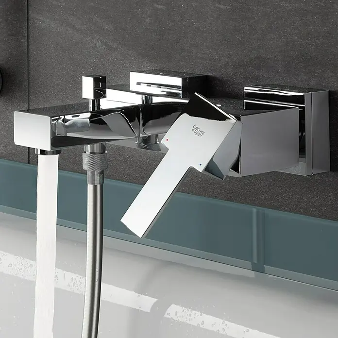 Grohe Sail Cube Grifo monomando de bañera - Cromo, Brillante