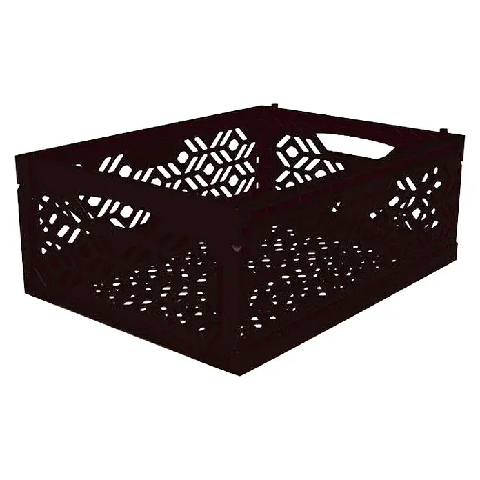 Caja plegable Midi - L x An x Al: 39,5 x 29,5 x 15,4 cm, Negro