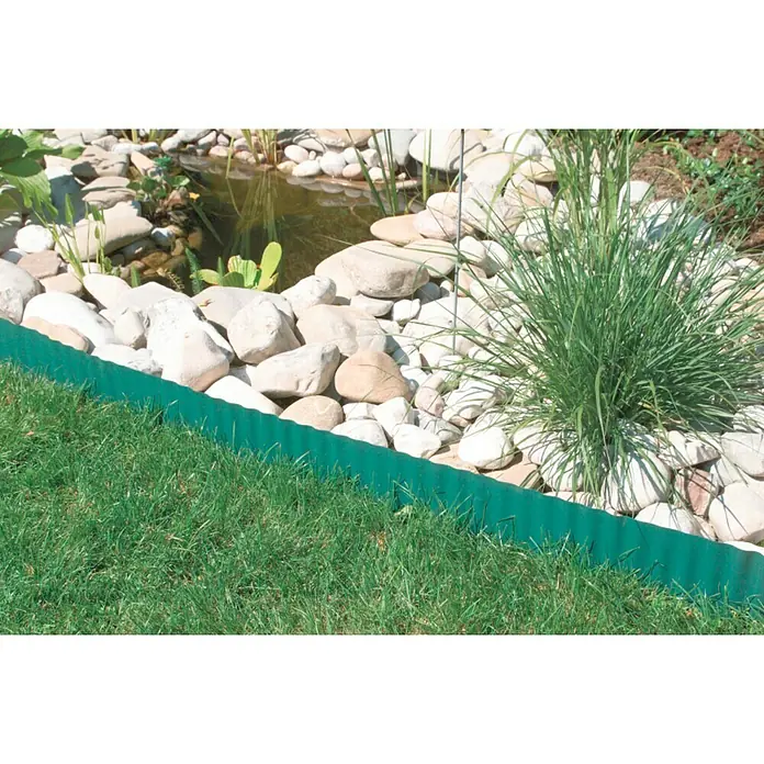 Windhager Rasenkante - Anthrazit, L x B: 9 m x 20 cm, Kunststoff