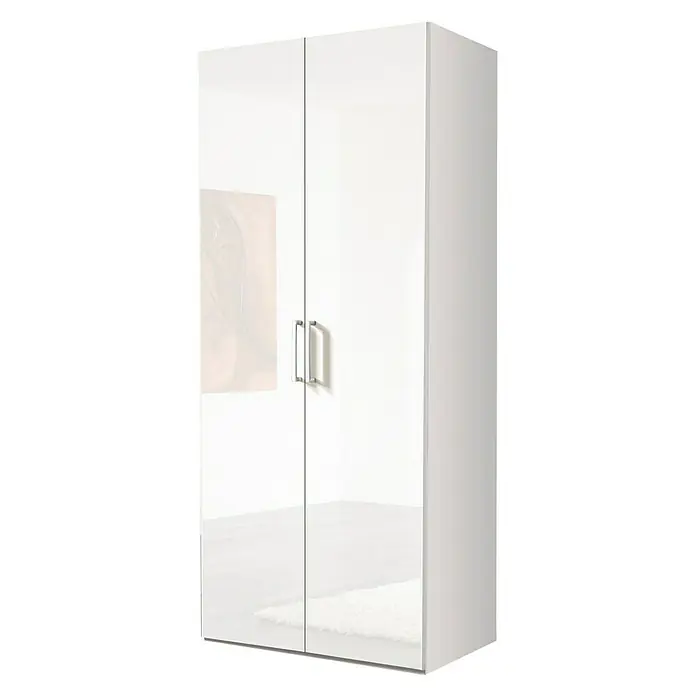 Express Möbel Drehtürschrank Brooklyn - L x B x H: 58 x 100 x 216 cm, Weiß, Ohne Spiegel, Lackiert - Rechte Seitenansicht