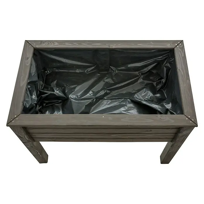 Hochbeet Rhombus - 100 x 58 x 75 cm, Grau, Fichte