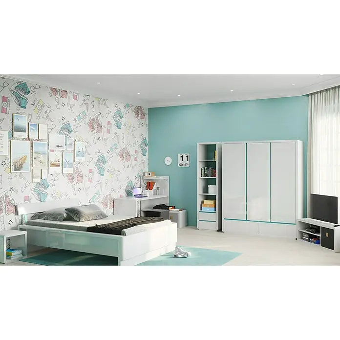 Phönix Atlanta Schreibtisch - L x B x H: 350 x 142 x 118,2 cm, Weiß - Stimmungsaufnahme